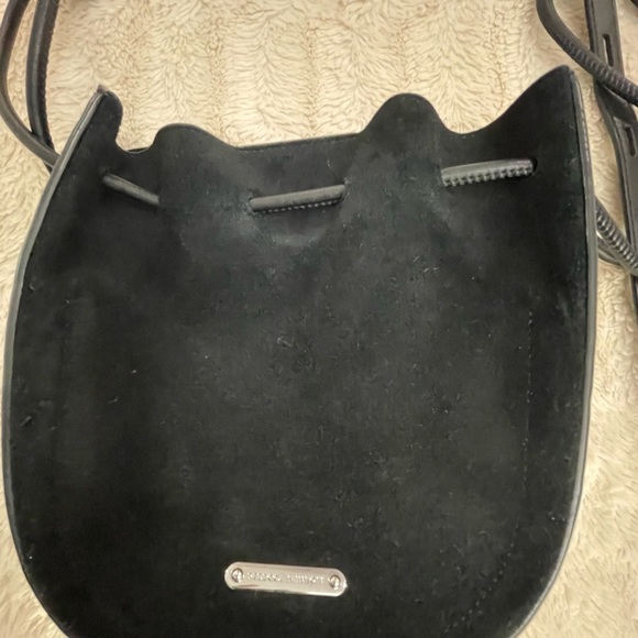 Rebecca Minkoff Black Crossbody Suede & Leather Shoulder Bag - Picture 3 of 12